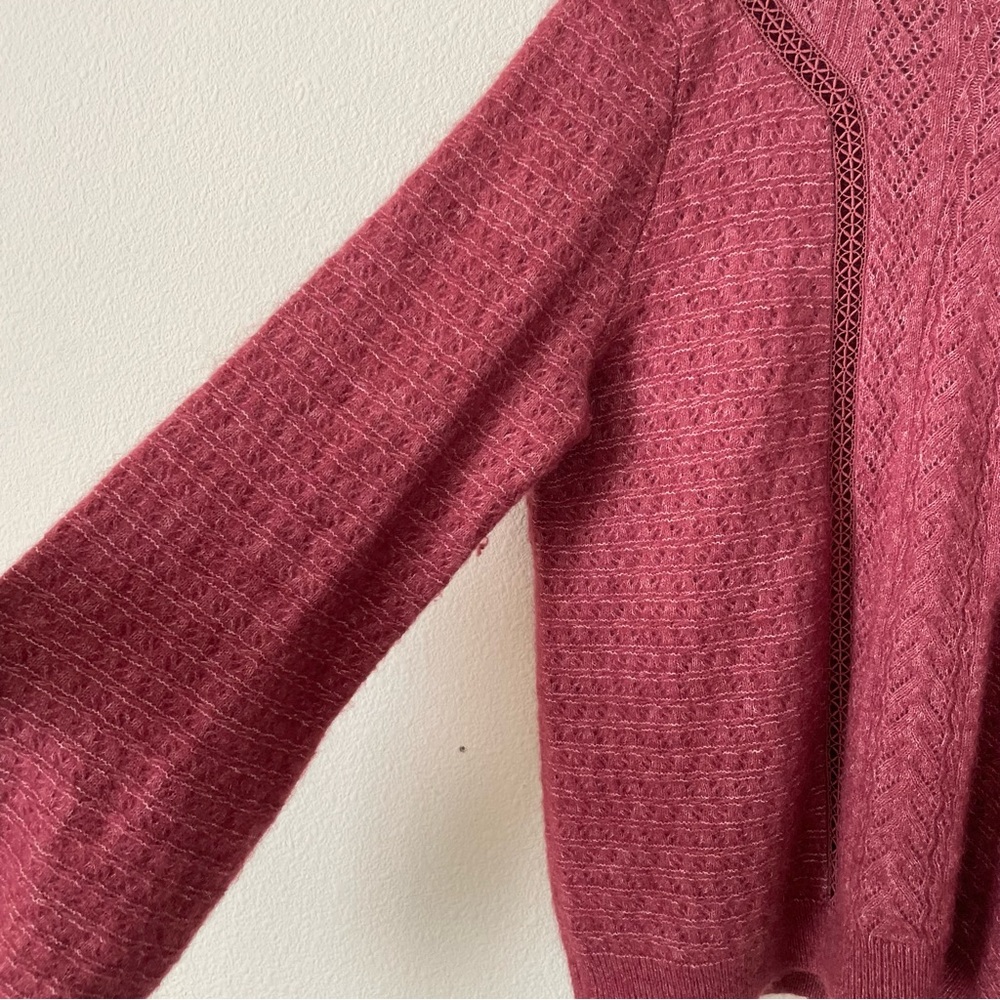 Sezane MEDIUM Cheryl mohair wool jumper sweater in Rosewood - Picture 5 of 10